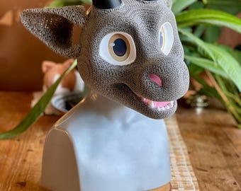 Short nosed dragon creature TPU fursuit head base