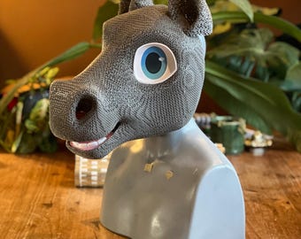 Horse pony flexible TPU fursuit head base