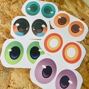 Yeux en résille imprimés par sublimation Fursuit
