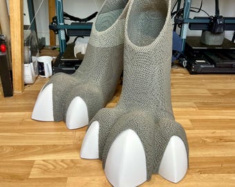 TPU Flexible digitigrade fursuit dragon feet paw boots