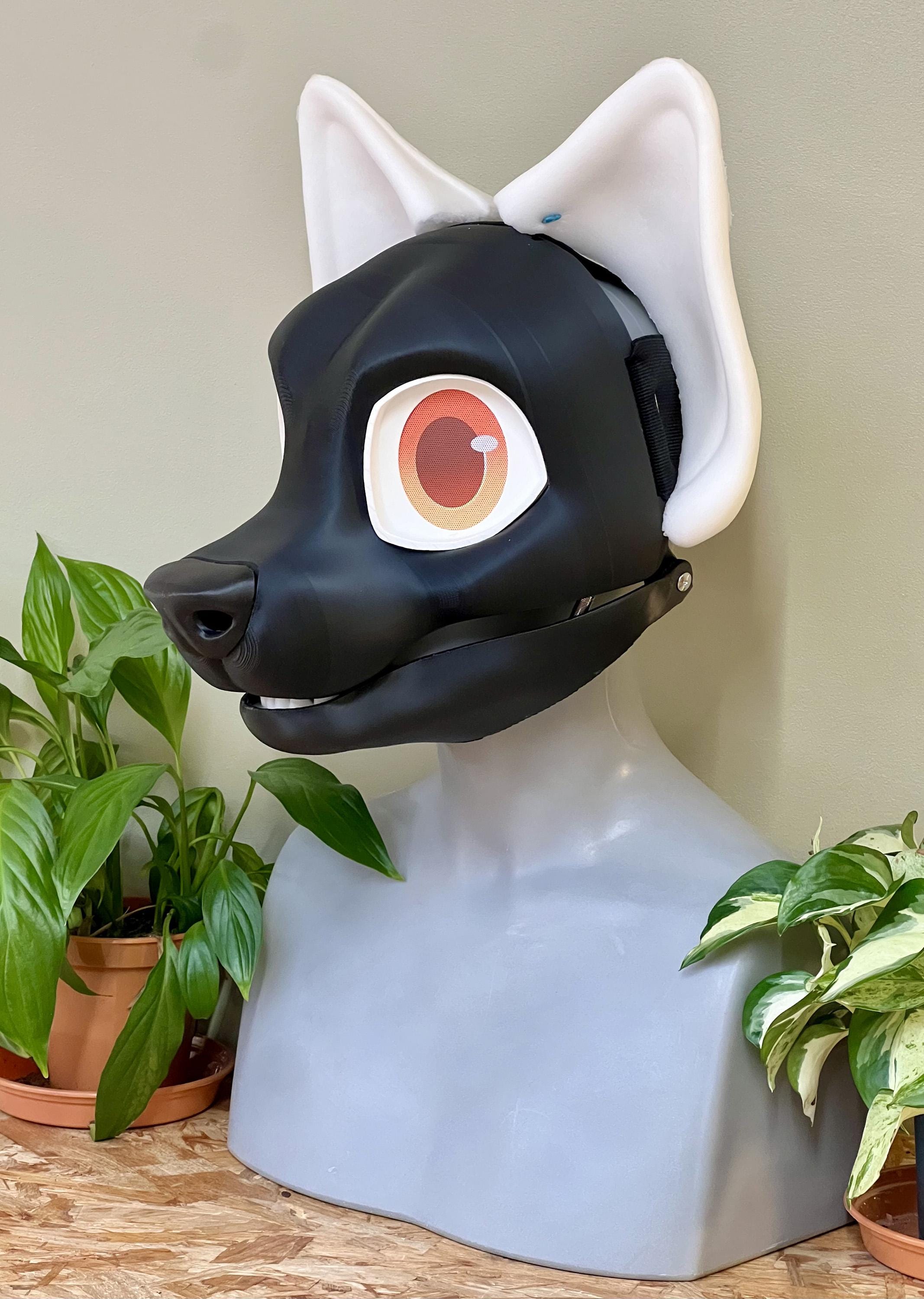 小さな鼻、犬歯、大きく動く顎、頭の基部 - Etsy 日本