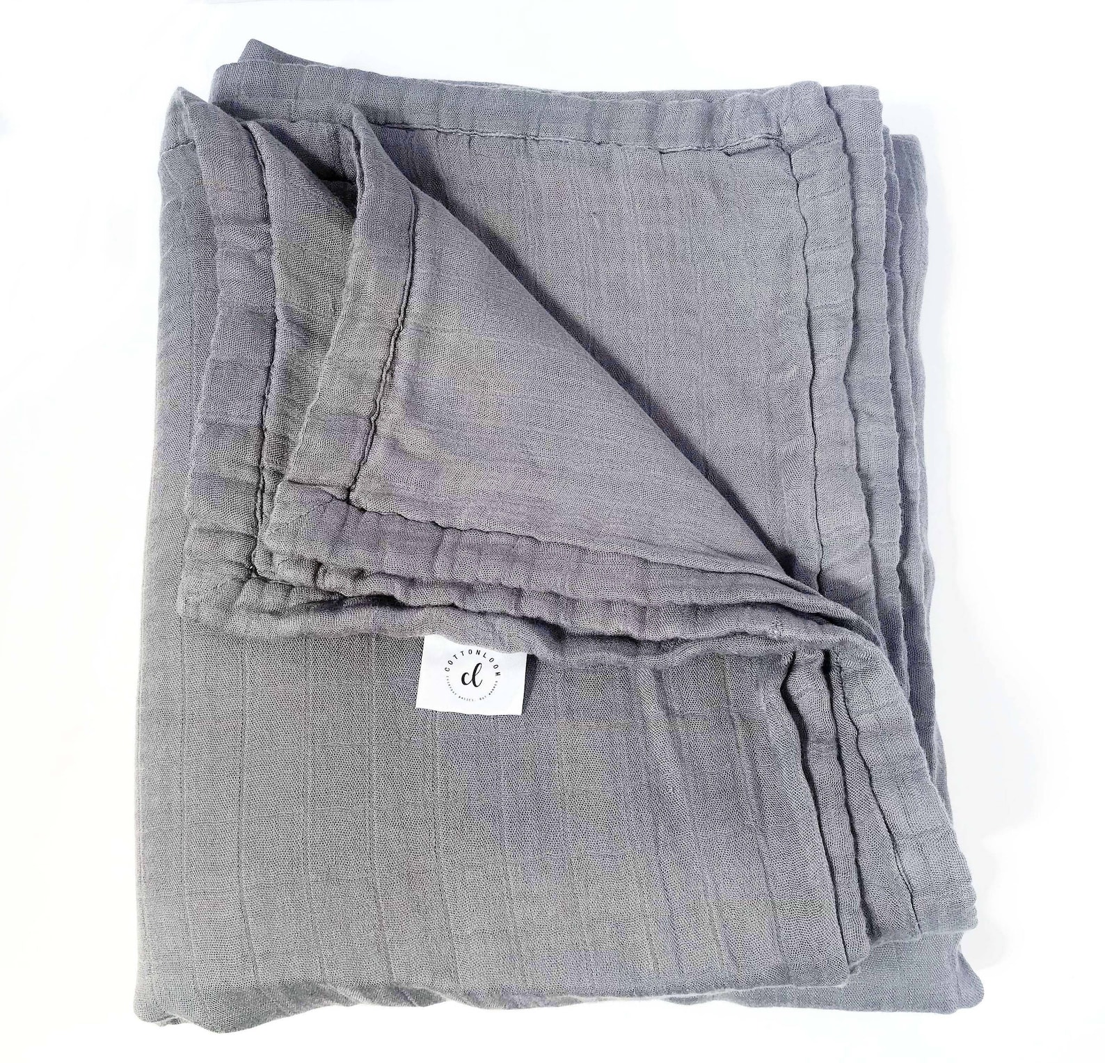 Muslin Throw Blanket Muslin Adult Blanket Grey Throw Bamboo Etsy
