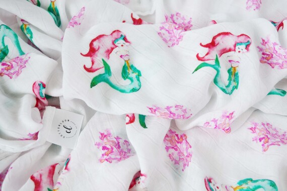 mermaid muslin blanket