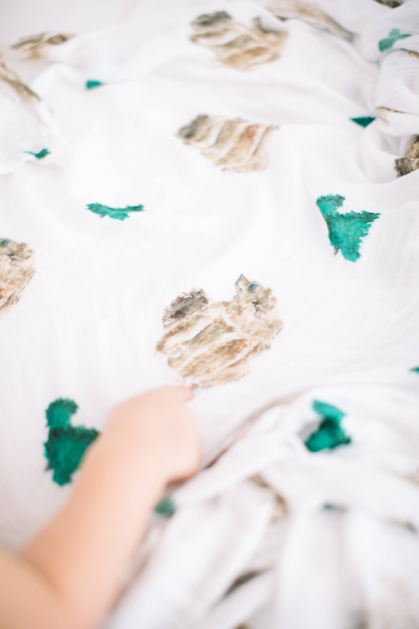 Muslin Baby Blanket Bear Baby Blanket Bamboo Blanket Muslin Etsy