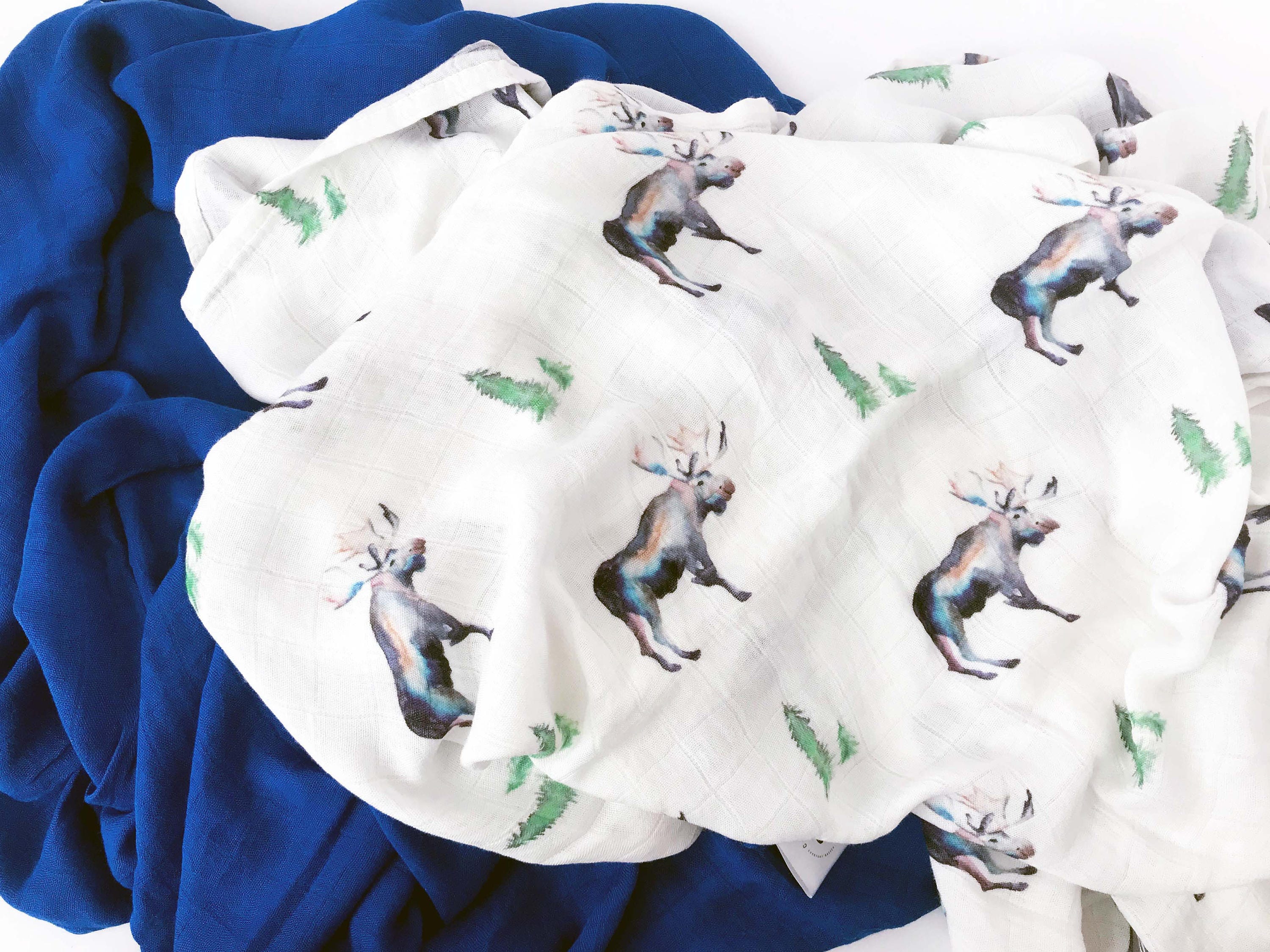 moose swaddle blanket