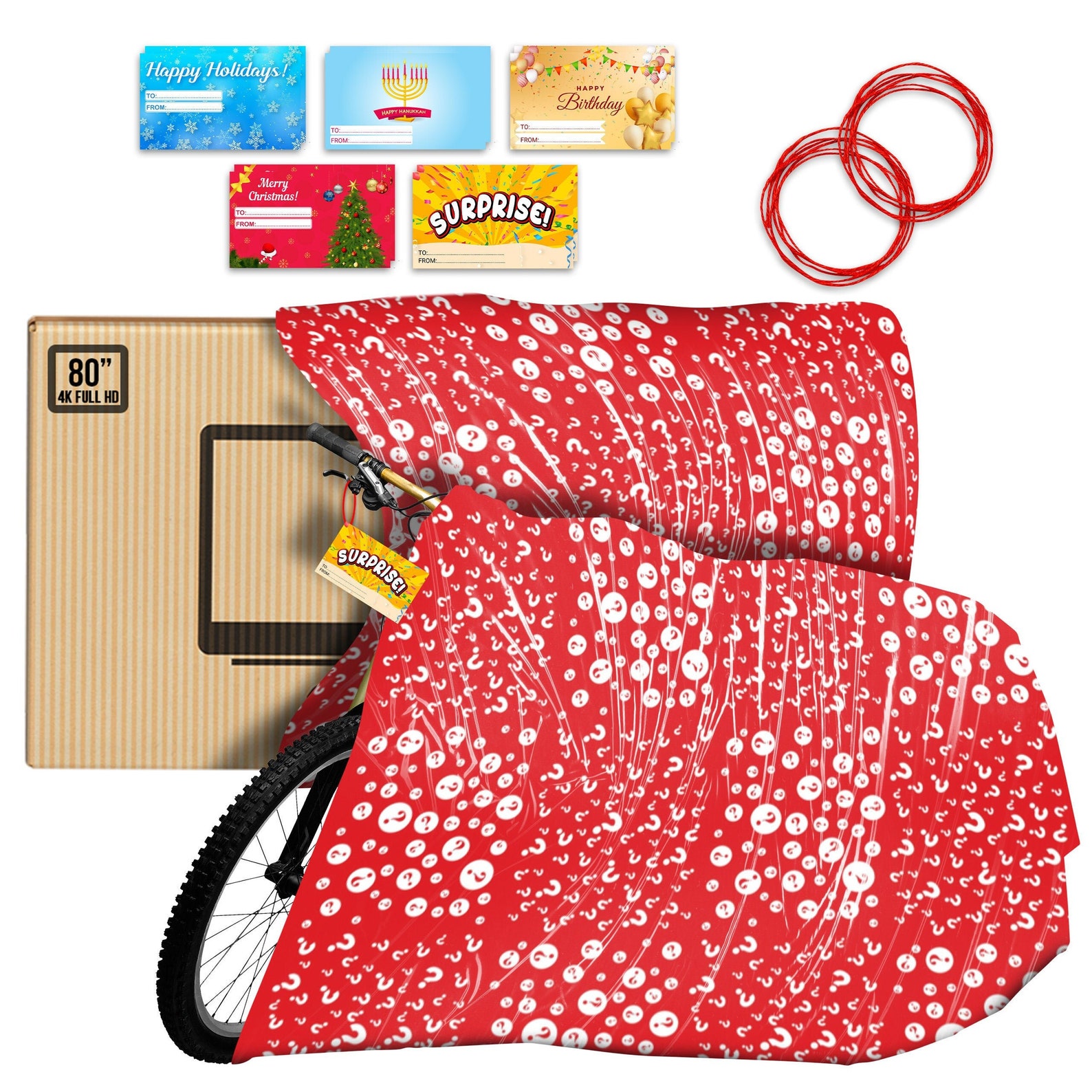 2 Jumbo Bike Gift Bags 90x 60 Extra Large Bicycle Bag Set Includes Gift