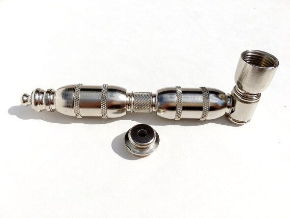 4/" Collectible Tobacco Smoking Pipe With Pack Of 10 Brass Screens