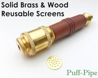 Brass Smoking Pipe,Wood pipe,Tobacco Pipe,metal smoking pipe,smoking pipe,glass pipe,stone pipe,pipe screens 3/4"