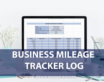 Business Mileage Tracker, Mileage Spreadsheet, Mileage Log, Mileage Calculator, Business Mileage Excel Sheet
