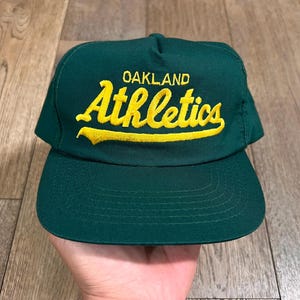 Cappellino snapback vintage Oakland Athletics Sports Specialties con scritta, in twill, taglia unica, anni '90, MLB