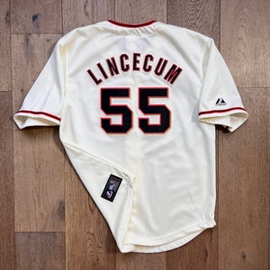 Team-Issued Red Jersey - Tim Lincecum