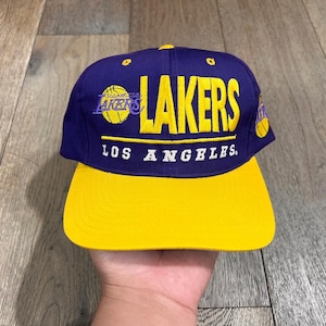 Vintage Los Angeles Lakers-logotyp Snapback-keps OSFA Drew Pearson NBA Basketball-keps LA