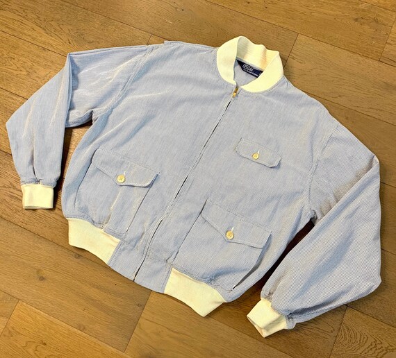 Rare Polo Ralph Lauren Vintage Blue & White Seersu