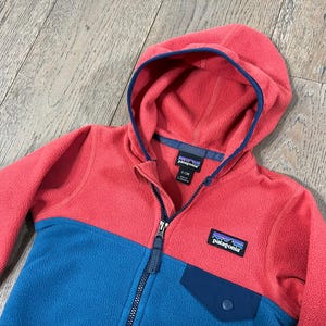 パタゴニア シンチラ スナップT フリース ジャケット キッズ ブルー 