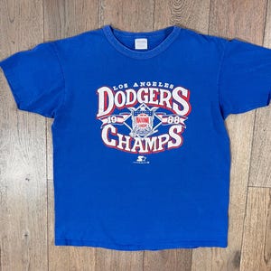 Vintage LA Dodgers 1988 World Series Champions T-Shirt Youth L (14-16