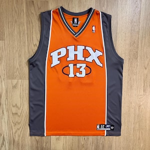 Seltenes Vintage Reebok NBA Phoenix Suns Steve Nash Stitched Jersey Gr 52 authentisch