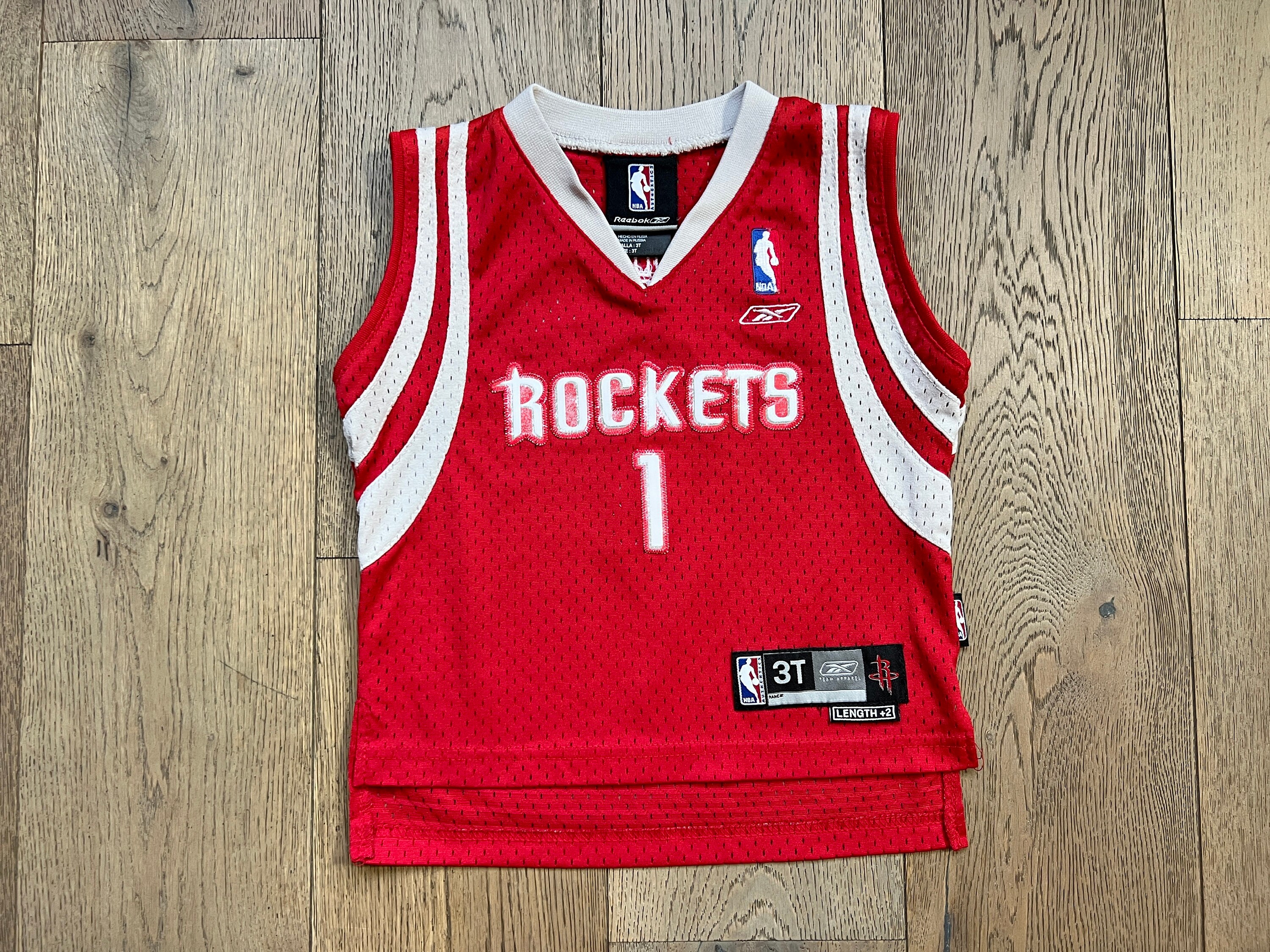 NEW Reebok NBA Houston Rockets Jersey Mens XL Blue Pinstripe Vintage  Authentic