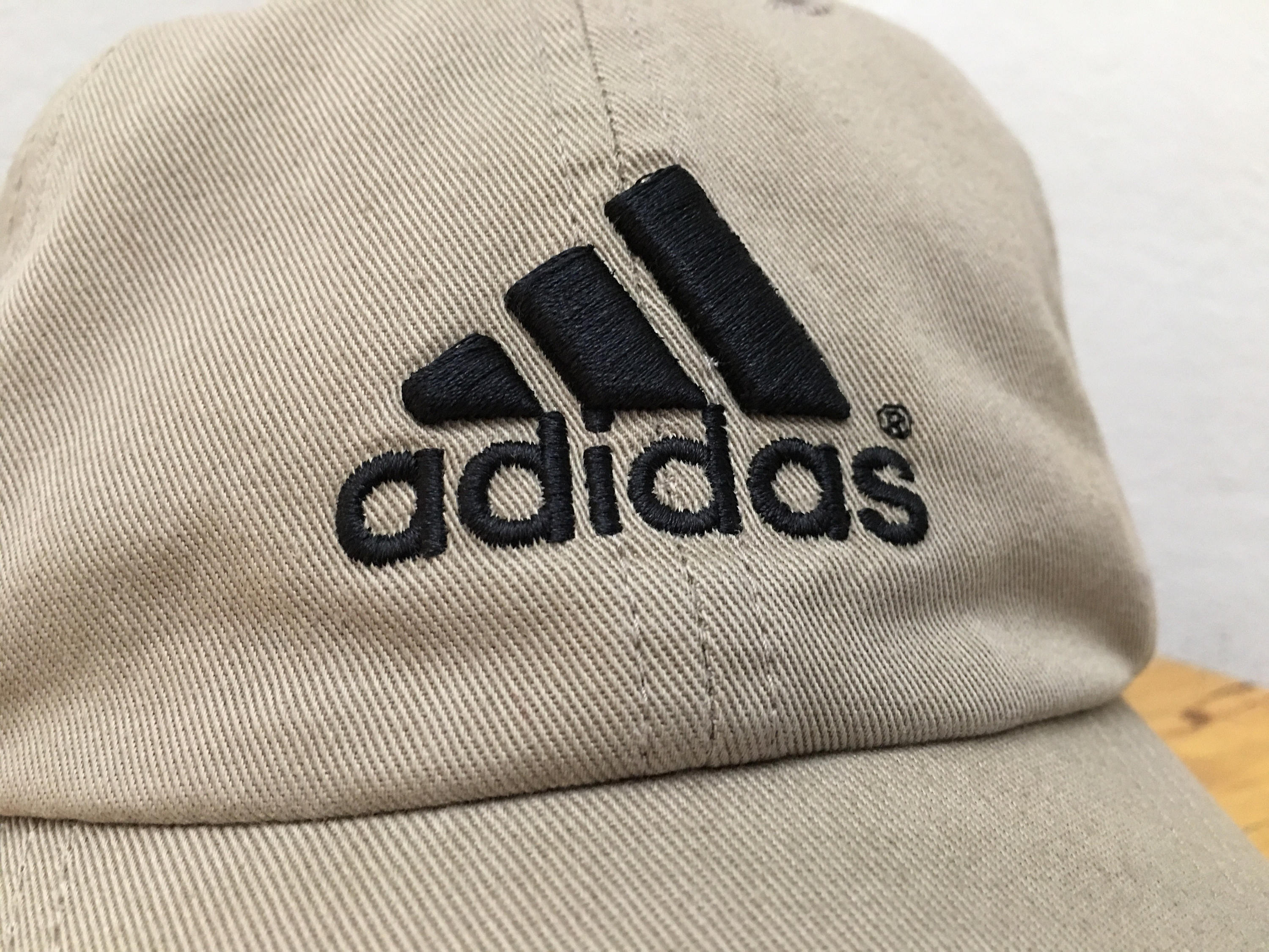 khaki strapback hat