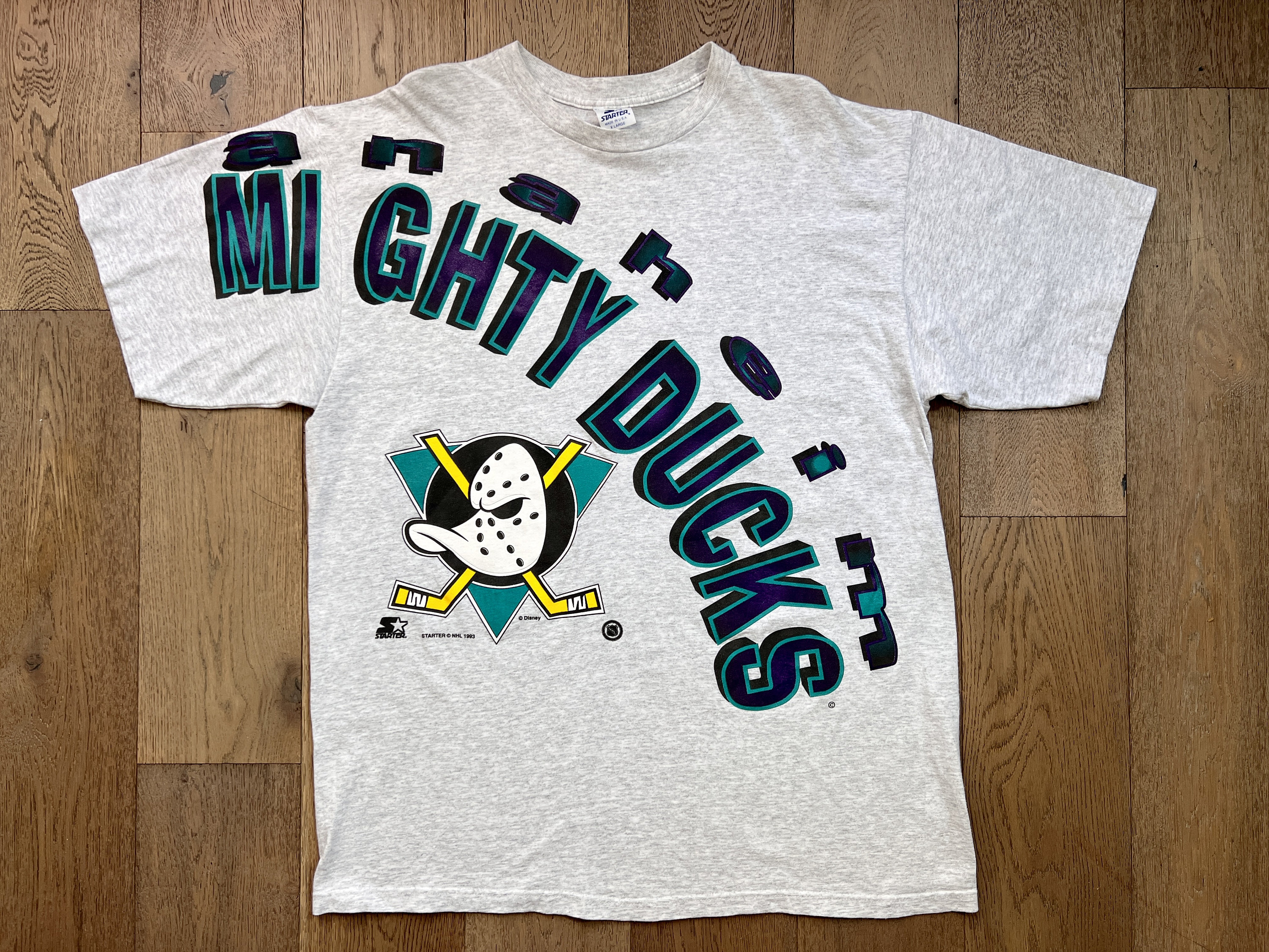 Vintage Disney the Mighty Ducks Hoodie Sweatshirt NHL Starter 