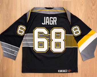 Vintage CCM Pittsburgh Penguins Jaromir Jagr Hockey Trikot Größe XL