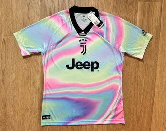 Nouveau maillot de football Juventus EA Sports édition limitée tie-dye adulte grande rare