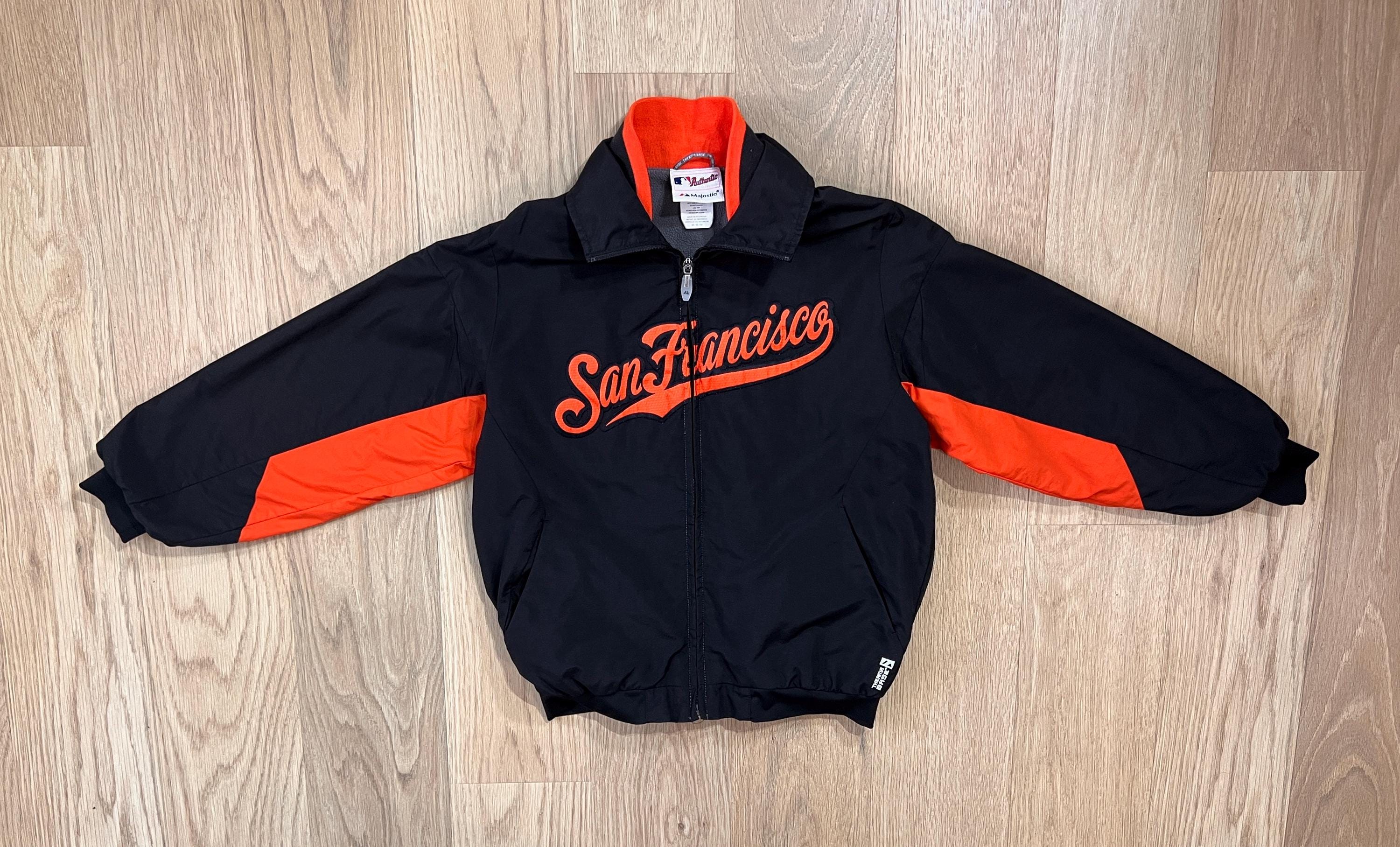 Kids M Majestic Authentic San Francisco Giants Dugout Jacket