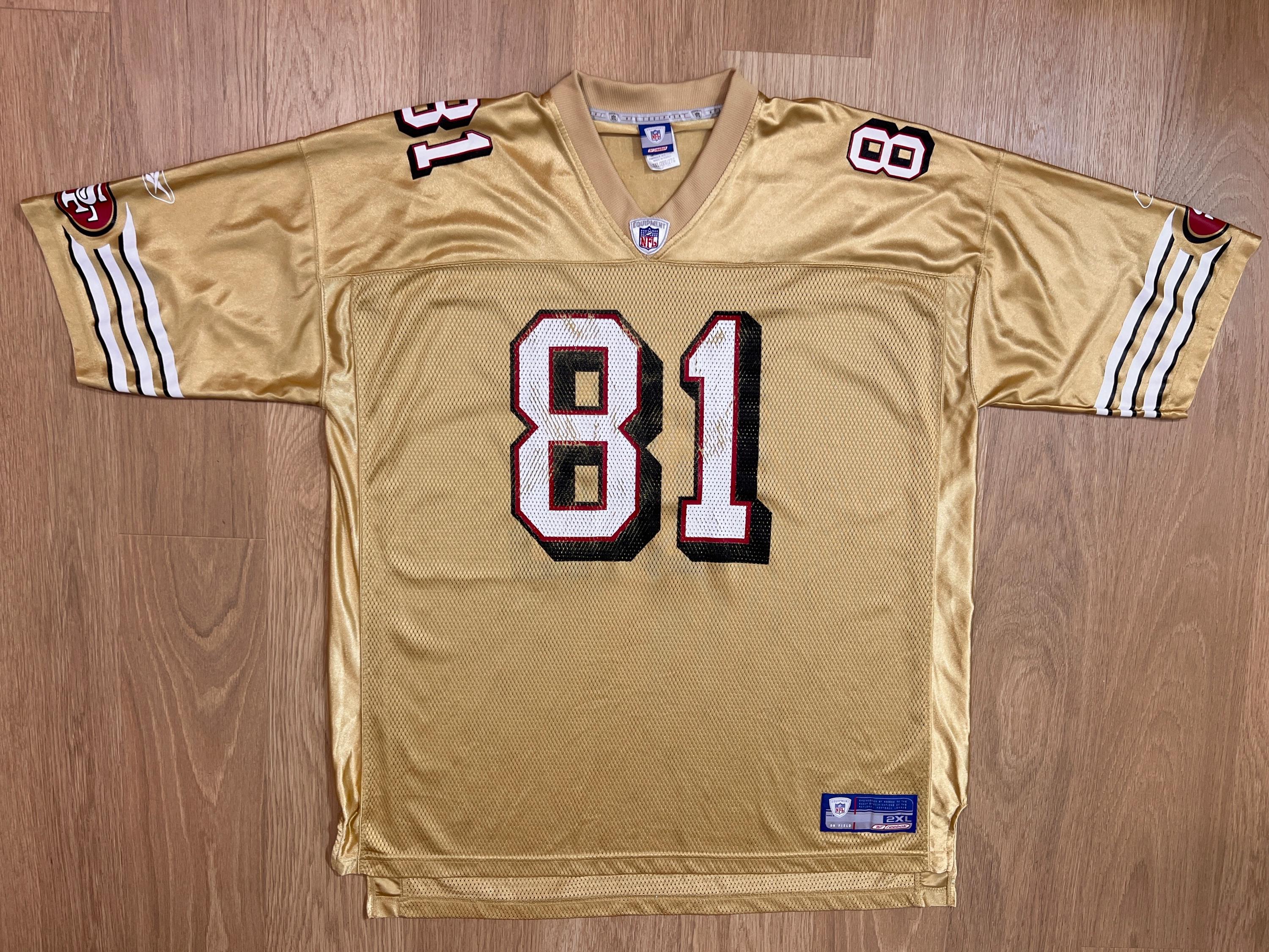 Vintage Terrell Owens San Francisco 49ers Gold Rush Reebok Jersey