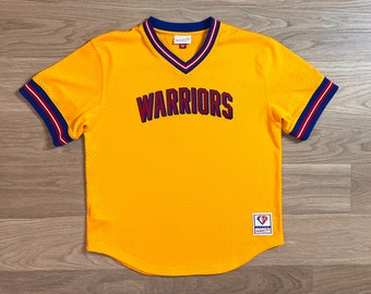 Mitchell & Ness San Francisco Warriors trui warming-up jersey maat groot