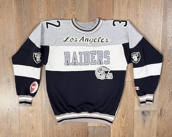 Rare VTG 1982 Marcus Allen Los Angeles Raiders Champion Pullover Crewneck Sz M