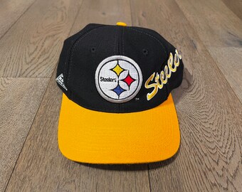 Vintage NFL Pro Line Apex One Pittsburgh Steelers Snapback Hat Cap Side Script