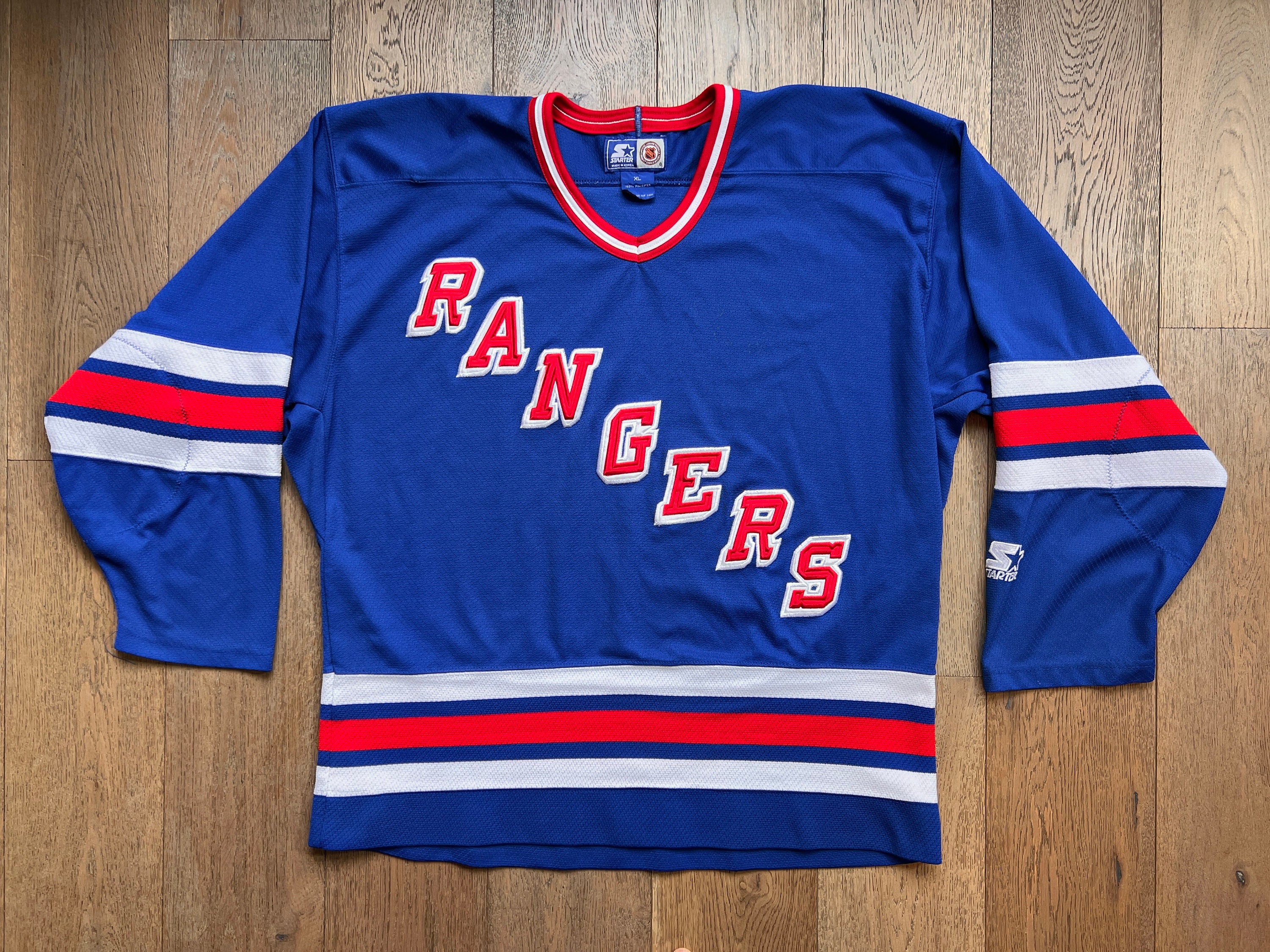 New York Rangers: 1990's Knitted Jersey Style Starter Sweat (L/XL) –  National Vintage League Ltd.