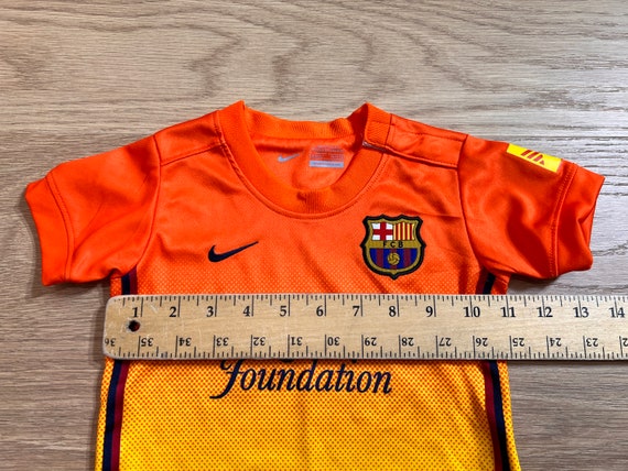 FC Barcelona Qatar Airways Orange Red Soccer Foot… - image 7
