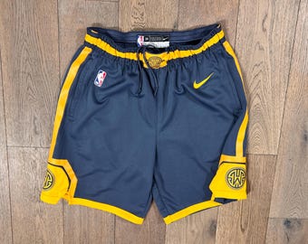Nike Golden State Warriors NBA Swingman Shorts Sz 38 Adult Medium The Bay City Edition
