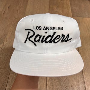 Vintage Los Angeles Raiders Sports Specialties Snapback voetbalpet met scriptprint