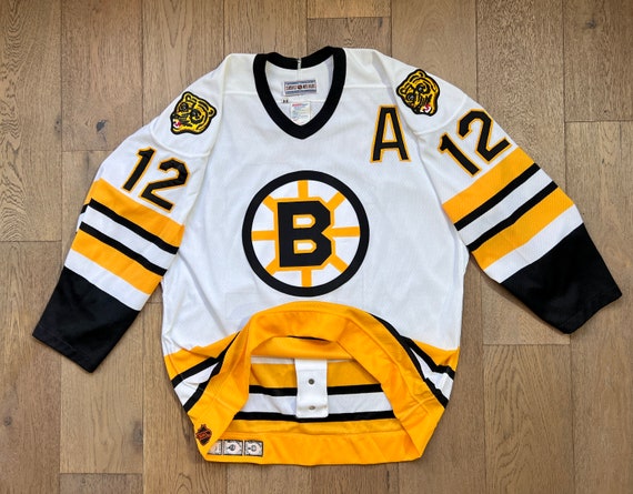 VTG NHL CCM Embroidered Boston Bruins Full Zip Hoodie Mens Mediums Black