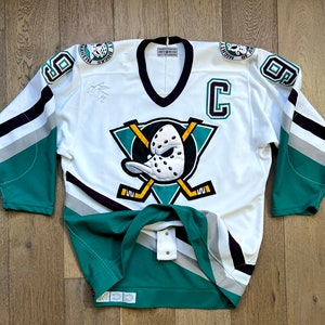 Mighty Drunks hockey jersey XL Athletic Knit Anaheim Ducks Mesh Funny NHL  CCM