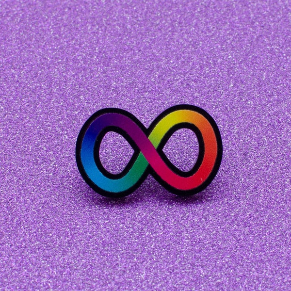 Rainbow Infinity Spectrum PIN - Autistische Neurodiversiteit - acryl