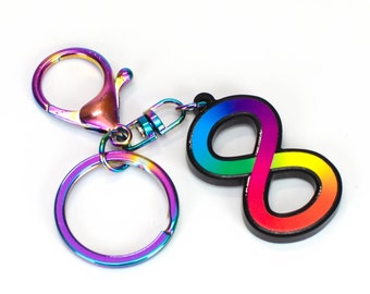 BIG Infinity  Spectrum Keyring - Neurodiversity Key Ring