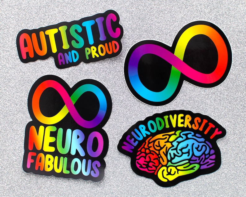 Autistic and Proud Vinyl Sticker Autistic Spectrum Etsy