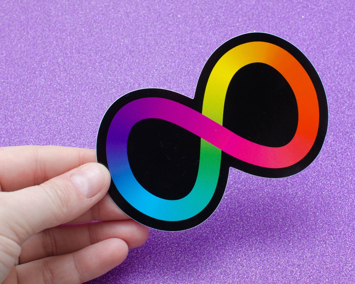 Infinity Symbol Vinyl Sticker - Autistic Spectrum Neurodiversity - Etsy