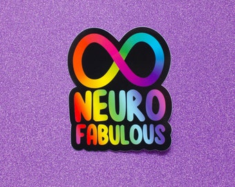 NeuroFabulous Infinity Symbol Vinyl Sticker - Neurodiversity