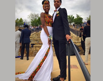 african print wedding dresses