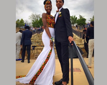 african print wedding dresses