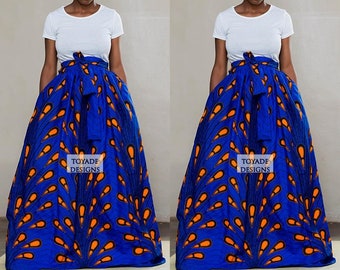 flared chitenge skirts