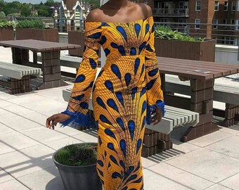 African Prom Dress - Etsy