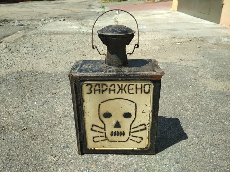 Alte Alte Eisenbahnlampe Infiziert Udssr Haus Wohnen