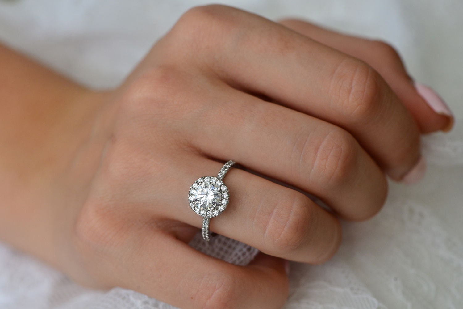 Pear Studded Ring (PURE SILVER WITH HALLMARKING) – www.zewar.co