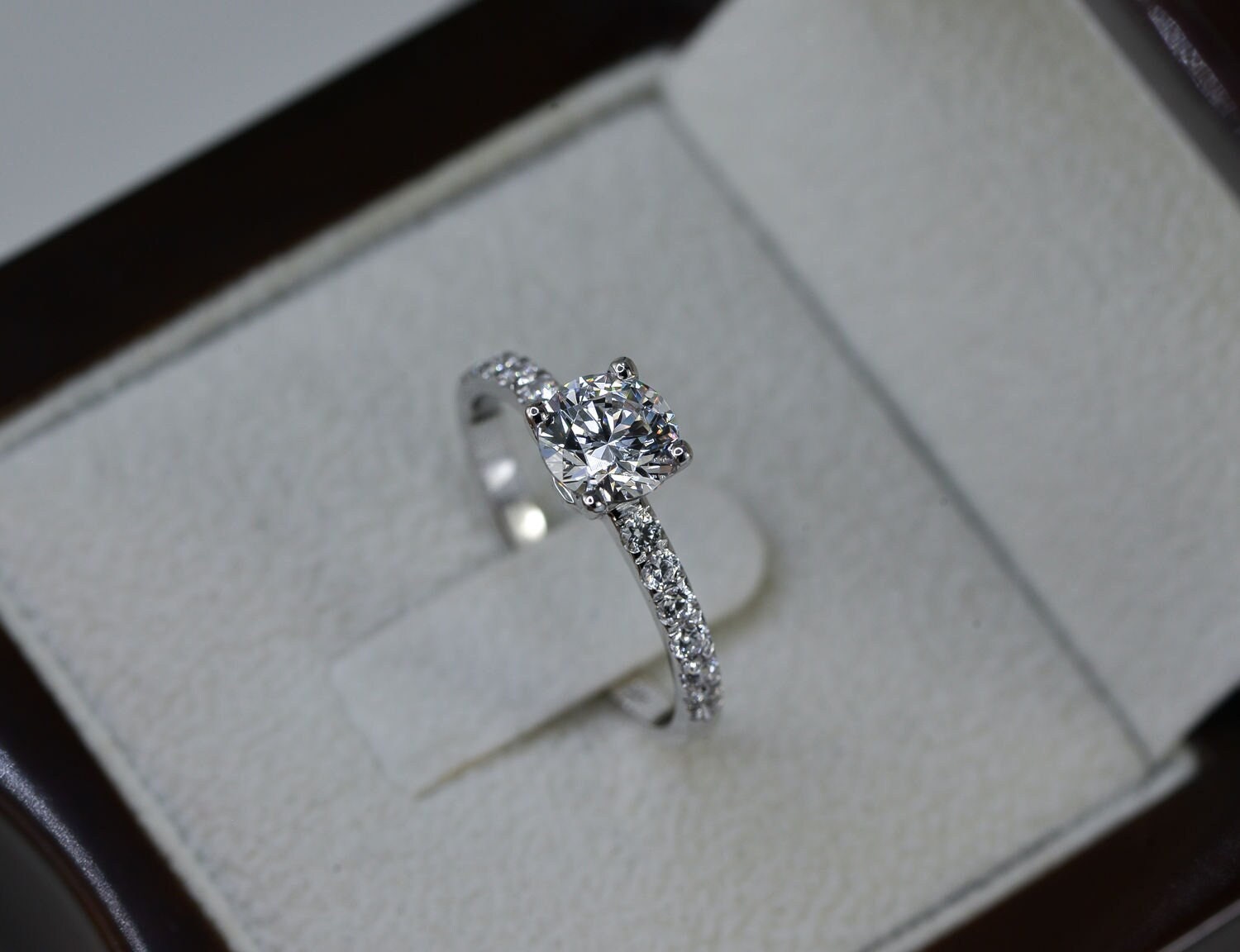 Heart Crown White CZ Promise Ring .925 Sterling Silver Band Sizes 4-10 NEW  | eBay