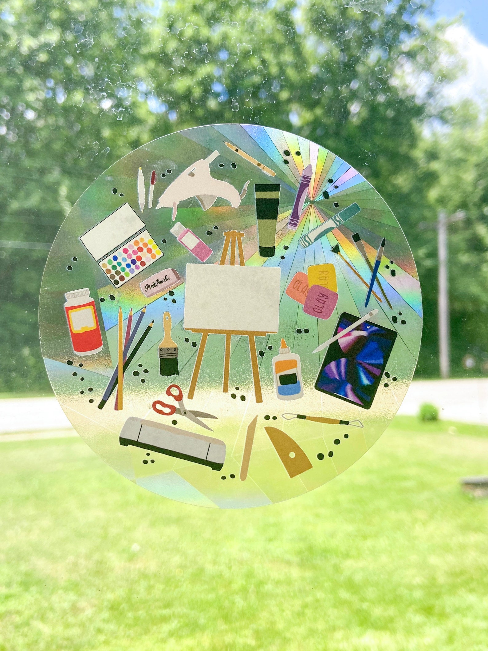 Rainbow Suncatcher Suncatcher sticker decal window decal Etsy