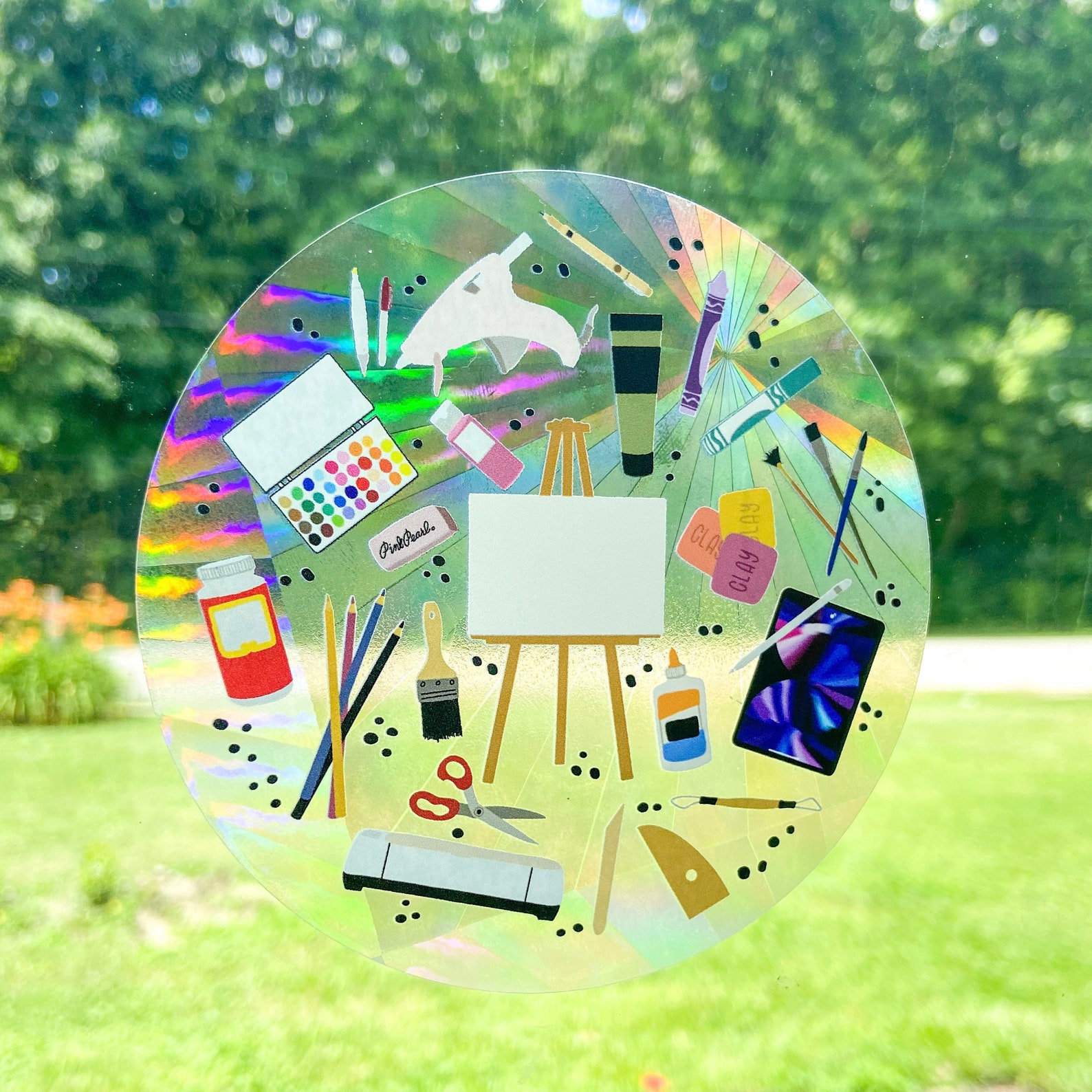 Rainbow Suncatcher Suncatcher sticker decal window decal Etsy